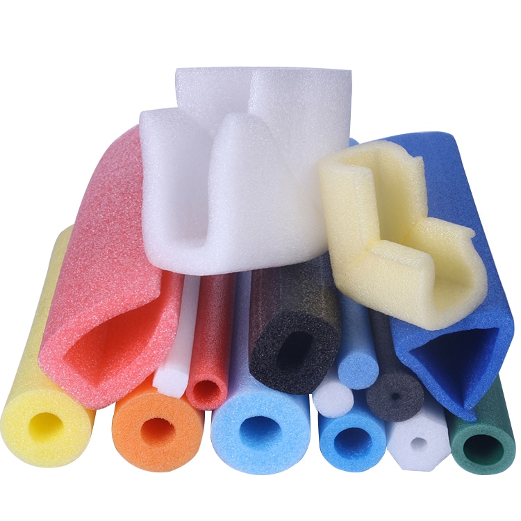 Personalizar tubo de espuma epe protector suave colorido Protector de borde  tipo tubo de espuma protectora
