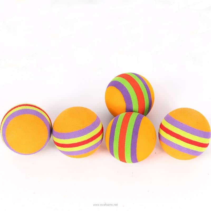 Replacement Rainbow EVA Foam Balls (30mm, 35mm, 40mm, 50mm) – Perfect for Golf Exercise, Crafts, Decoration & Pet Toy